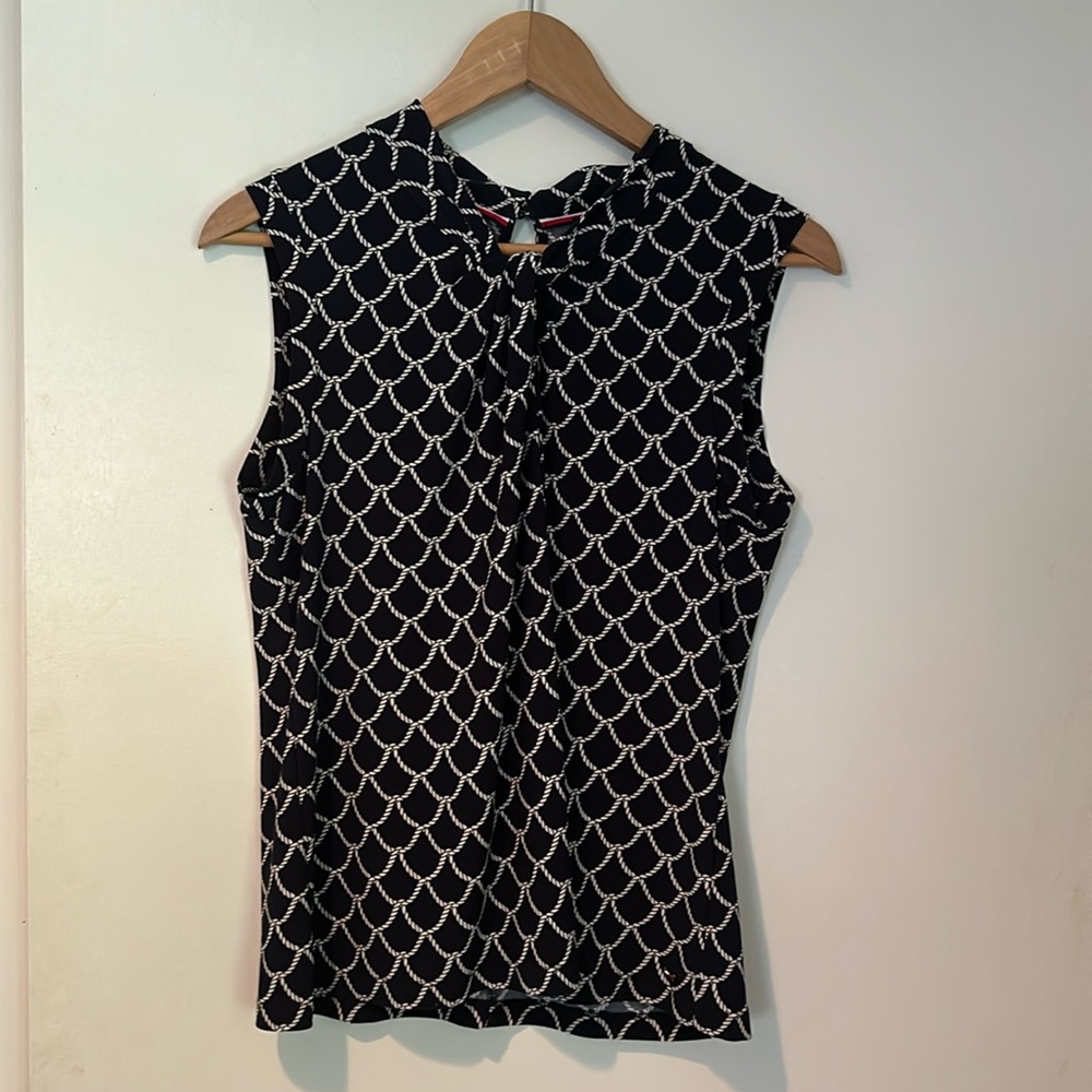 Tommy Hilfiger short sleeved nautical top size medium